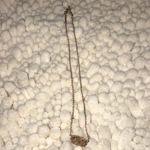 Elisa rose gold druzy necklace